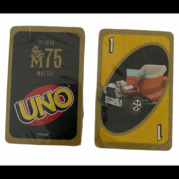 UNO Cards Mattel 75th Anniversary Cards New - Picture 2 of 3